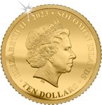 Pièce de monnaie en Or 10 Dollars g 0.5 Millésime 2023 Disney 100 Magical Years MICKEY MOUSE