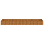 vidaXL Lit surélevé de jardin 387x100x36 cm acier corten
