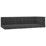 vidaXL Coussins de plancher de palette 5 Pièces Anthracite Coton