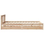 vidaXL Cadre de lit sans matelas 120x200 cm bois de pin massif
