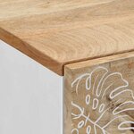 vidaXL Table de chevet 40x33 5x46 cm bois de manguier solide
