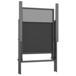 vidaXL Ensemble à manger de jardin 7 Pièces anthracite acier