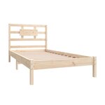 vidaXL Cadre de lit Bois massif 90x200 cm