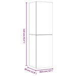 vidaXL Meubles TV 2 Pièces Gris béton 30 5x30x110 cm Bois d’ingénierie