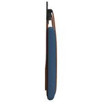 vidaXL Tête de lit suspendue Uni Bleu 190 x 55 x 5 cm PU antique
