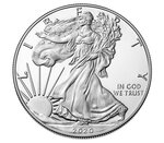 Pièce de monnaie 1 Dollar Etats-Unis 2020 W 1 once argent BE – Aigle américain