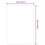 vidaXL Tapis en jute avec support en latex 160x230 cm Naturel
