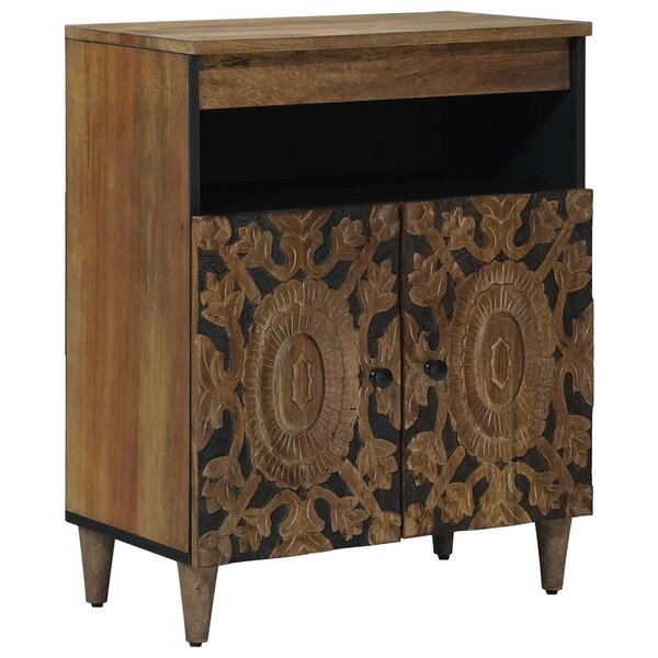 vidaXL Buffet Marron 60 x 33 5 x 75 cm Bois de mangue massif