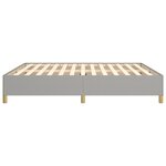 vidaXL Cadre de lit sans matelas gris clair 180x200 cm tissu