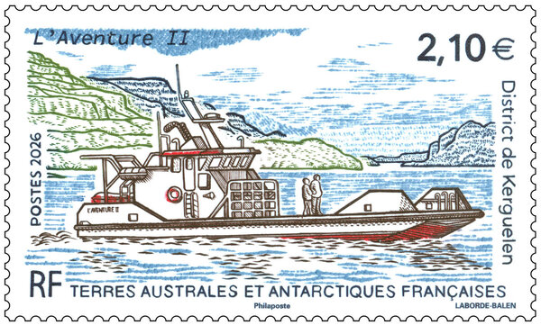Timbre TAAF - L'Aventure II