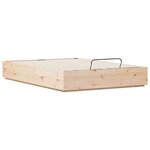 vidaXL Cadre de lit ottoman Naturel 160 x 200 cm Pin massif