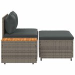 vidaXL Ensemble de canapés d'extérieur 4 -Seater 4 pc 55 x 30 x 39 cm