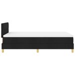 vidaXL Lit Box Spring avec Matelas & LED Noir 120x190 cm Tissu