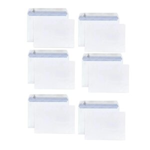 30 enveloppes blanches en papier 80 g - 16 2 x 22 9 cm