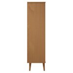 vidaXL Bibliothèque MOLDE Marron 60x35x133 5 cm Bois massif de pin
