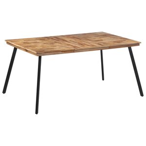 vidaXL Table à manger 169x98 5x76 cm bois massif de teck