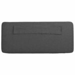 vidaXL Tête de lit capitonnée Brun et gris foncé 90 cm Pin massif