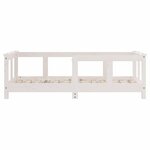 vidaXL Cadre de lit pour enfant blanc 70x140 cm bois de pin massif