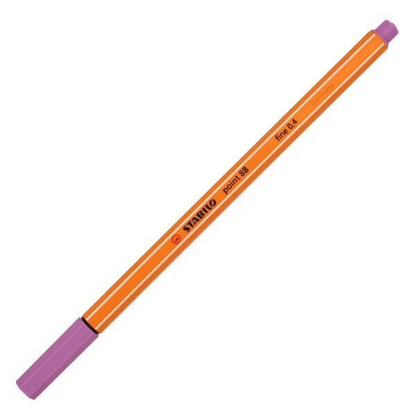 Stylo-Feutre POINT 88 Pointe Fine 0 4 mm Lilas clair STABILO
