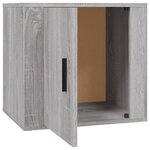 vidaXL Table de chevet Sonoma gris 50x39x47 cm
