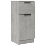 vidaXL Buffets 2 Pièces Gris béton 30x30x70 cm Bois d'ingénierie