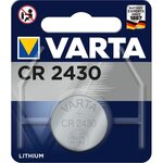 Pile bouton lithium 'electronics' cr2430  3 volt varta