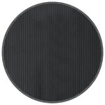 vidaXL Tapis rond gris 80 cm bambou