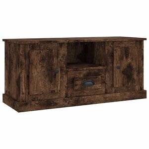 vidaXL Meuble TV chêne fumé 100x35 5x45 cm bois d'ingénierie