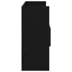 Buffet noir en chêne vidaXL 105x30x70 cm en bois d'ingénierie