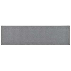 vidaXL Tapis de couloir Gris foncé 80x300 cm