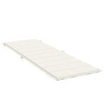 vidaXL Coussin de chaise longue crème mélangé 186x58x4 cm tissu