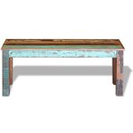 Banc banquette 110 x 35 x 45 cm bois de récupération massif 02_0011017