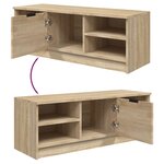 vidaXL Meuble TV Chêne sonoma 102x35 5x36 5 cm Bois d'ingénierie