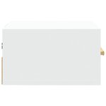 vidaXL Tables de chevet murales 2 Pièces blanc 35x35x20 cm
