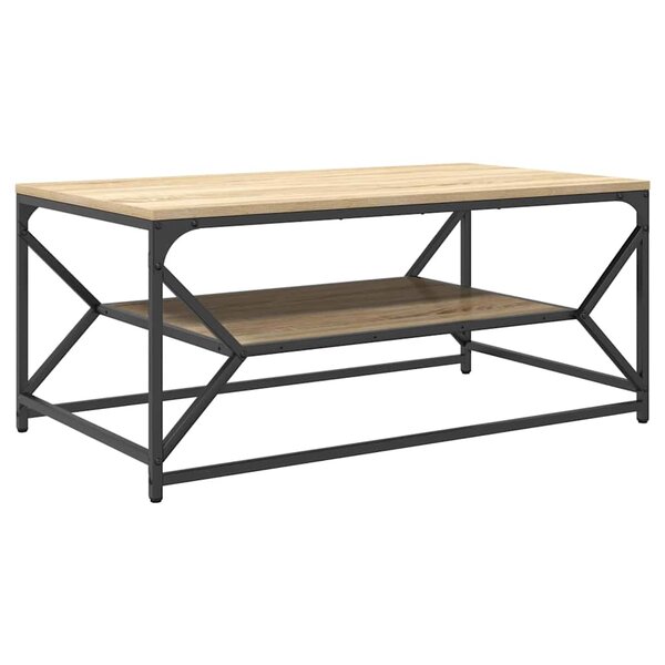 vidaXL Table basse Chêne sonoma 90 x 50 x 40 cm