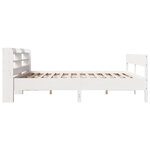 vidaXL Cadre de lit sans matelas blanc 180x200 cm bois massif de pin