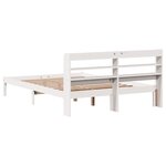 vidaXL Cadre de lit sans matelas blanc 140x200 cm bois de pin massif