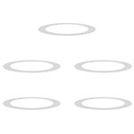 vidaXL adapté pour anneaux d'arbre plats 5 Pièces Argent Ø90 / 120 cm