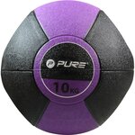 Pure2improve ballon médicinal avec poignées 10 kg violet