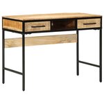 vidaXL Bureau d'écriture avec tiroir Marron 100 x 50 x 75 cm