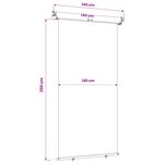 vidaXL Store latéral de balcon 100  polyester fer acier