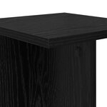 vidaXL Support de Plante Chêne noir 25 x 25 5 x 80 5 cm