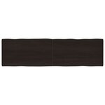 vidaXL Dessus de table bois massif traité bordure assortie