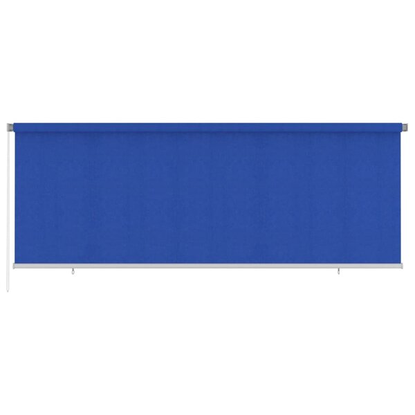 vidaXL Store roulant d'extérieur 400x140 cm Bleu PEHD