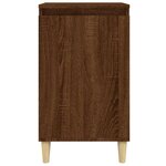vidaXL Tables de chevet 2Pièces chêne marron 40x35x70cm bois d'ingénierie
