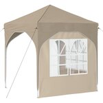 vidaXL Tente de fête pop-up 192 x 192 x 245 cm Crème