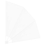 vidaXL Écran de confidentialité pour balcon Blanc 140 x 140 cm tissu