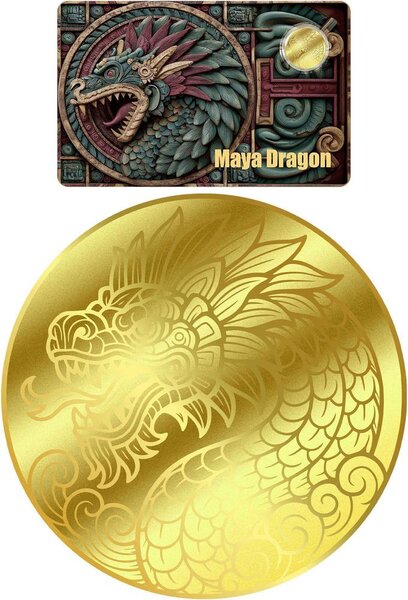 Monnaie MAYA DRAGON 1/200 Oz Or 30$ Liberia 2026