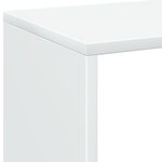 vidaXL Étagère séparatrice de pièce blanc 69 5x29x103 5 cm