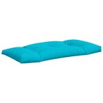 vidaXL Coussins de palette lot de 2 turquoise tissu Oxford